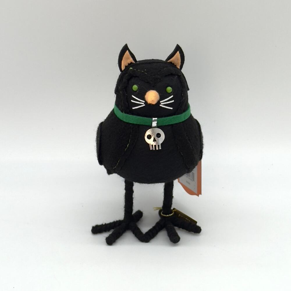 Target Hyde & Eek Featherly Friends Shady Black Cat Halloween Bird NEW